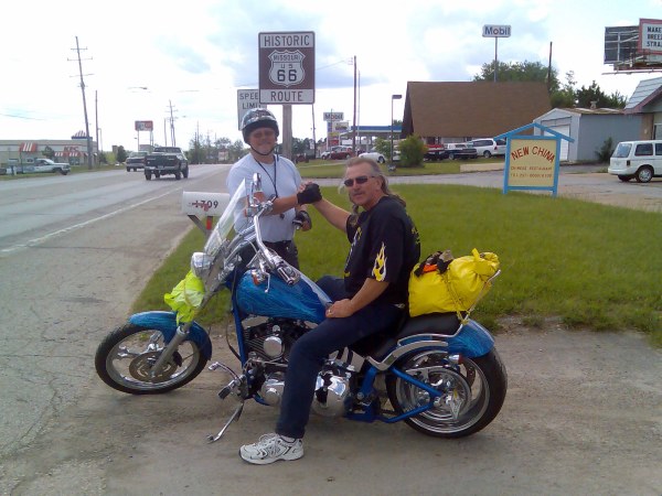 In St Louis we see the first Route 66 sign