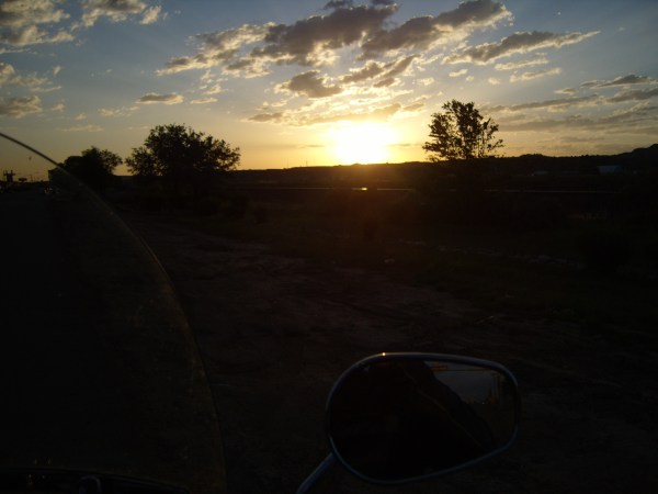 sunset in Gallup