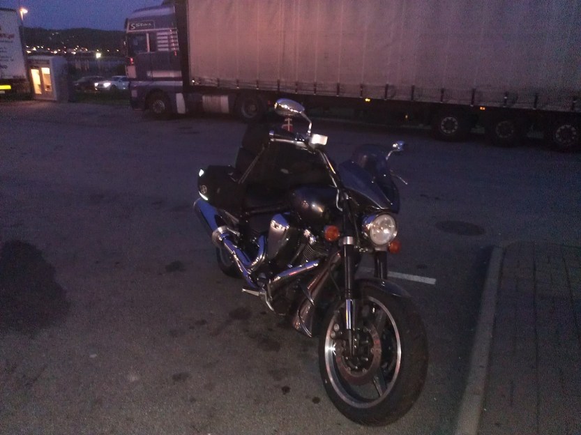 Warrior parkert i Sverige