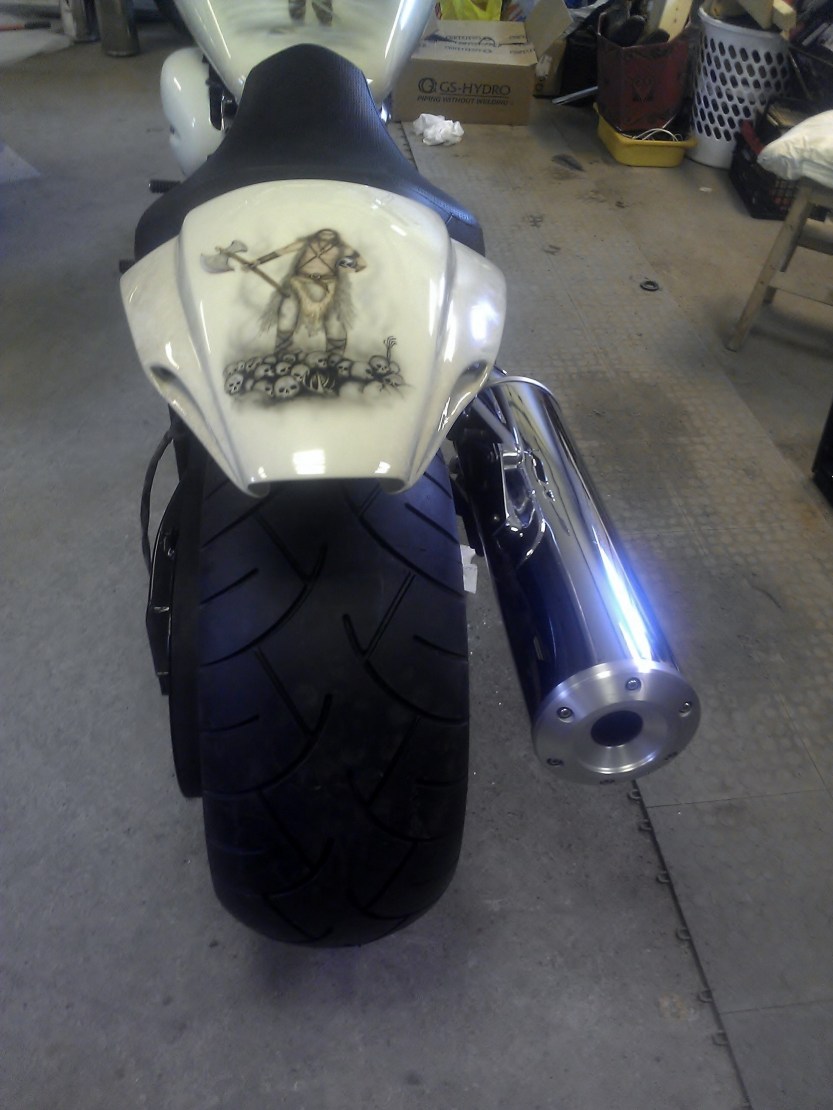 Original muffler Yamaha Road Star XV1700 Warrior 