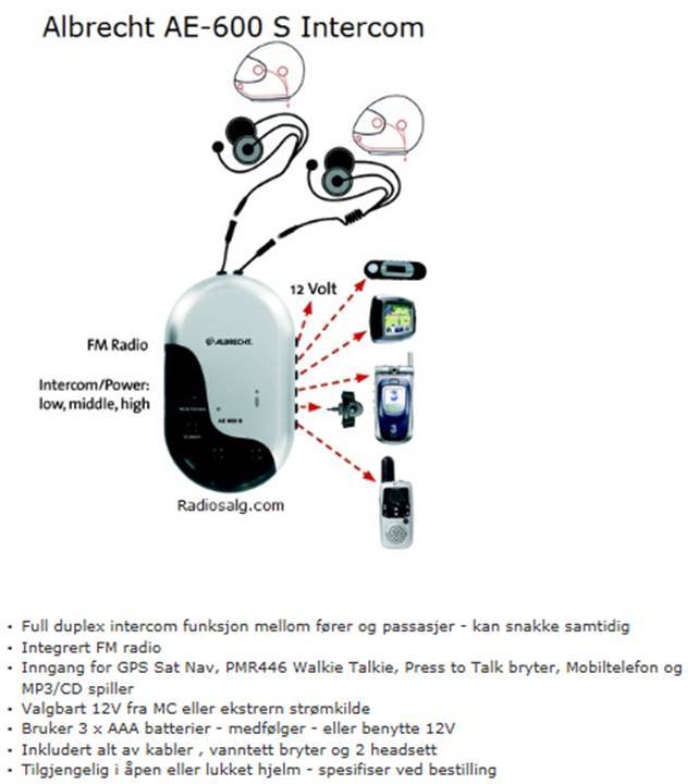 Albrecht AE-600 S Intercom
