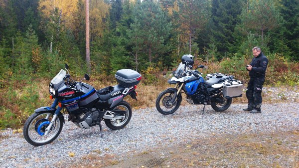 Yamaha Super Tenere 750 og BMW F800GS Trophy