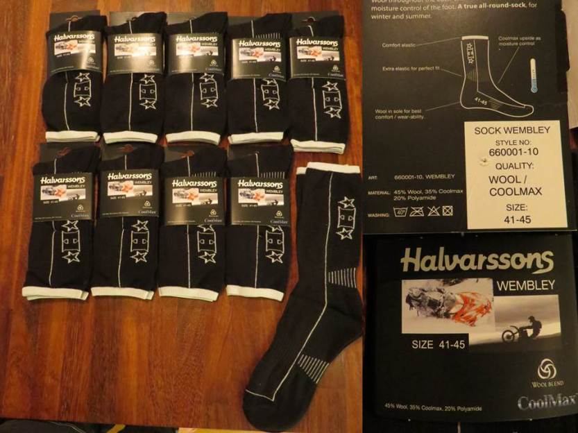 Halvarssons Sock Wembley 660001-10, svart/hvit
