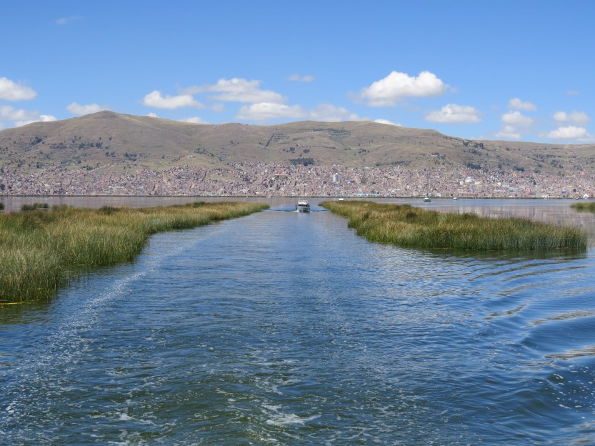 Lake Titicaca , Uros islands, Puno Peru