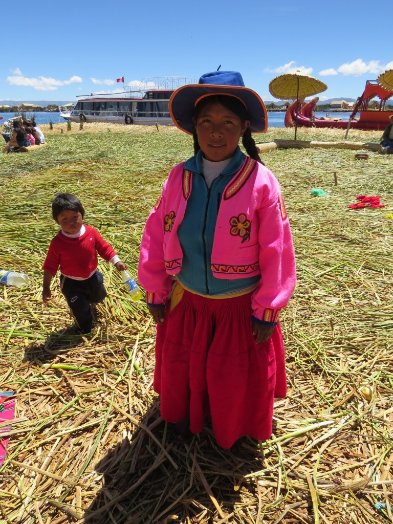 Lake Titicaca , Uros islands, Puno Peru