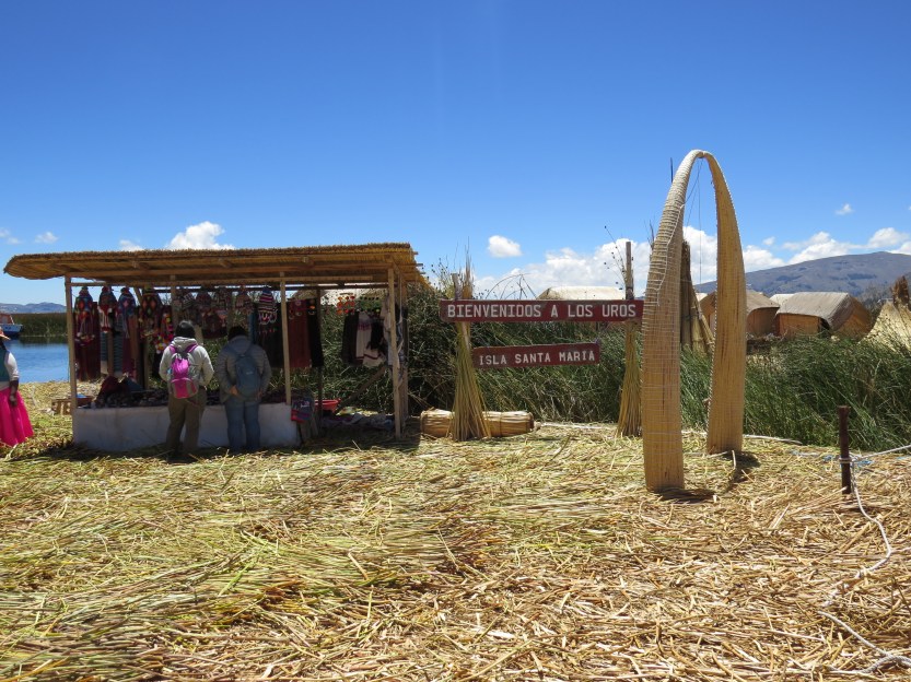Lake Titicaca , Uros islands, Puno Peru