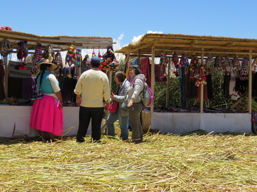 Lake Titicaca , Uros islands, Puno Peru