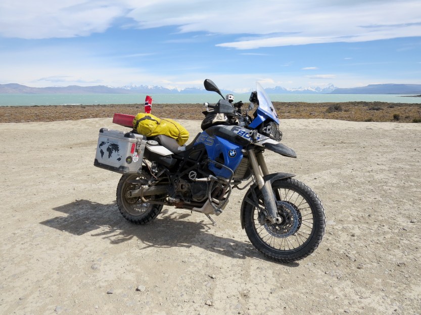 BMW F800GS in Patagonia Argentina