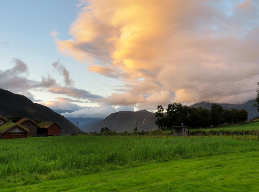 Utsikt fra Tistel Camping og Feriehytter